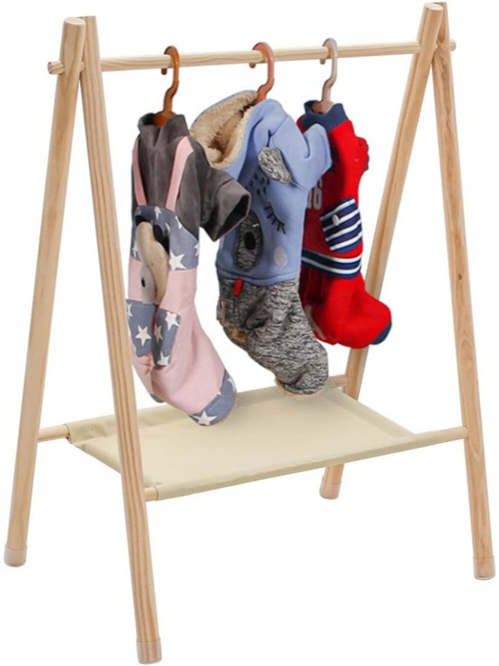 Garment Rack for Pets/Dolls/Baby, Hanger Rack, Dress up Storage, Clothes Organiz